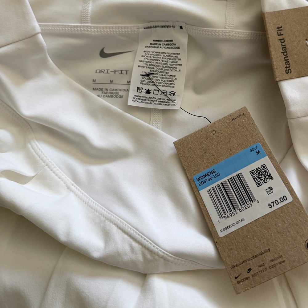 Nike Women's White Dri-FIT Golf Skirt